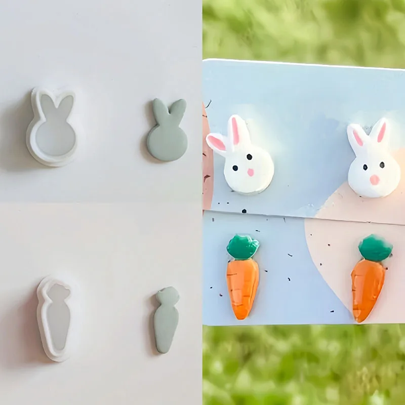 Cute Animals Part Polymer Clay Cutter Panda Bee Rabbit Elephant Sheep Whale Cutter for DIY Earring Jewelry Making