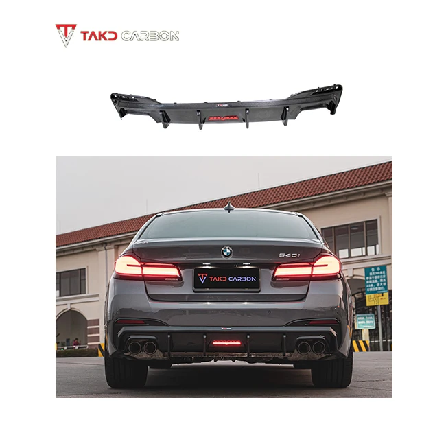 

TAKD Carbon High Quality Carbon Fiber Rear Bumper Diffuser Lip for bmws 5 Series G30/G38 2021-UP