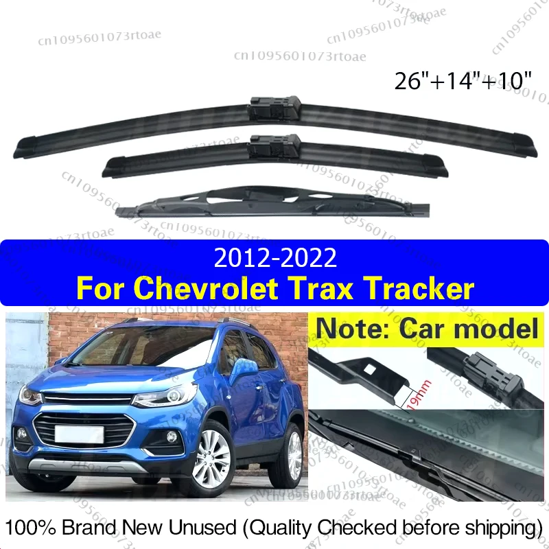 

Для Chevrolet Trax Tracker 2012-2022 автомобильные передние и задние щетки стеклоочистителя лобовое стекло щетка для окон 26 "14" 10 "автомобильные аксессуары