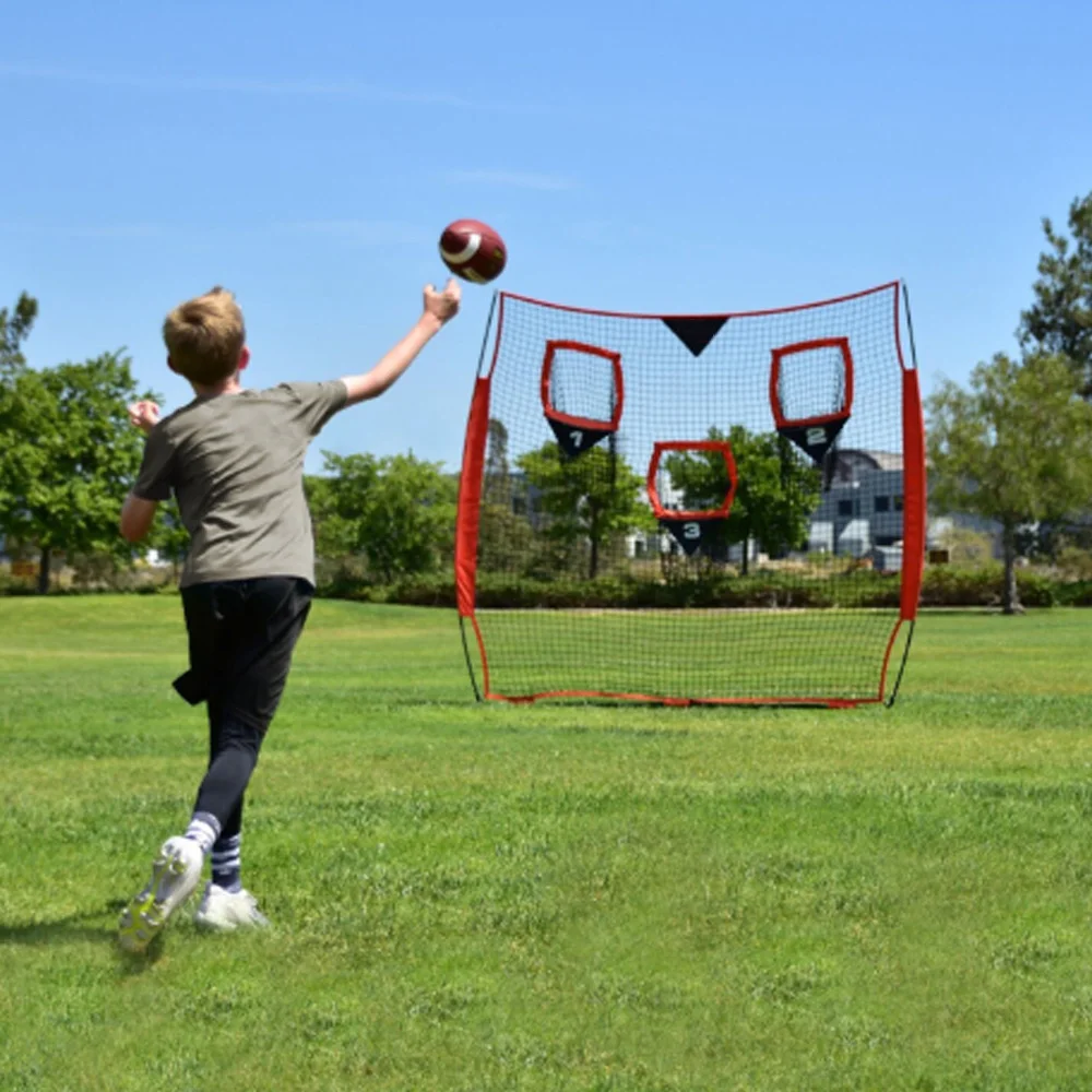 

Heavy Duty Metal Polyester Training Target Net 6x6FT/8x8FT Football Soccer Rugby Golf Throwing Practice