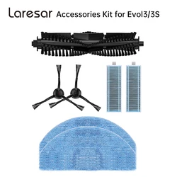 Laresar Evol 3S e Evol 3 Kit de acessórios para aspirador de pó robô Peças de reposição oficiais Consumíveis