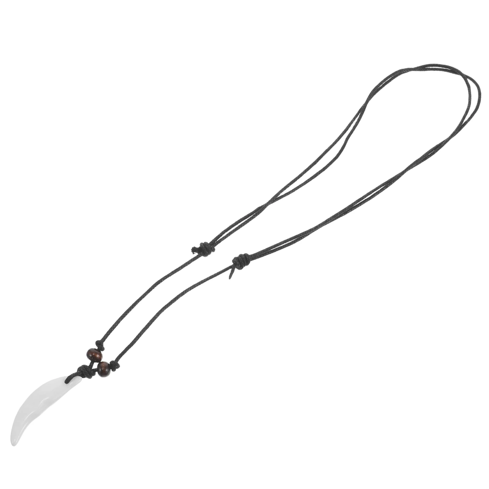 

Faux Spike Necklace Animal Tooth Dog Pendant for Women Teeth Men's Wolf Acrylic Charm Woman Jewelry