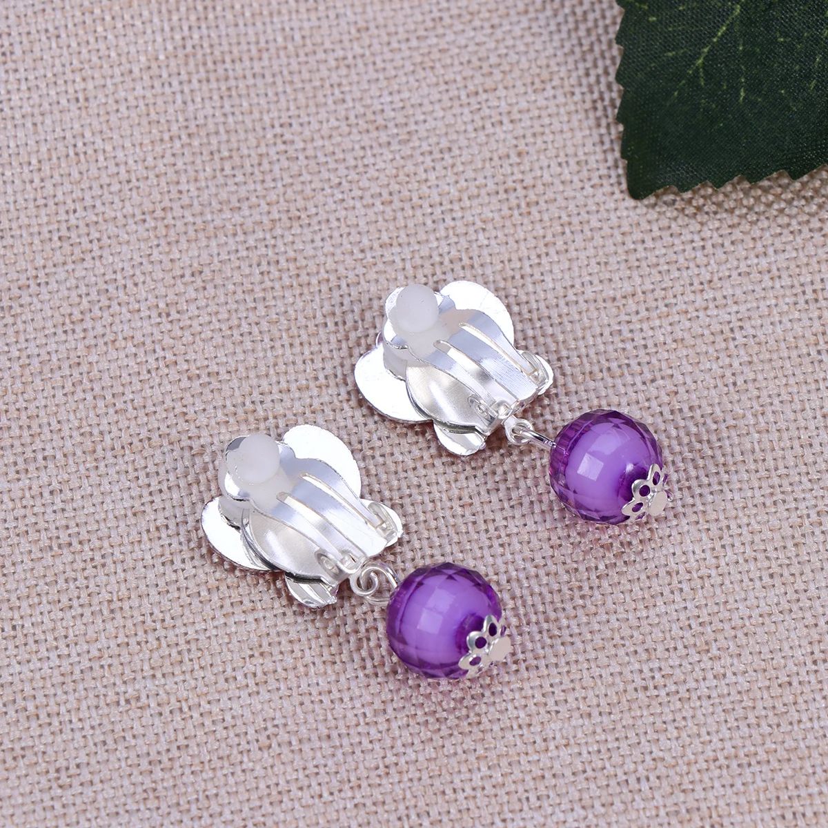 Boîte de rangement à Clip d'oreille, ensemble pour petites filles, boucles d'oreilles, gouttes d'oreille de dessin animé, bijoux à clipser, accessoires pour enfants, déguisement de fête