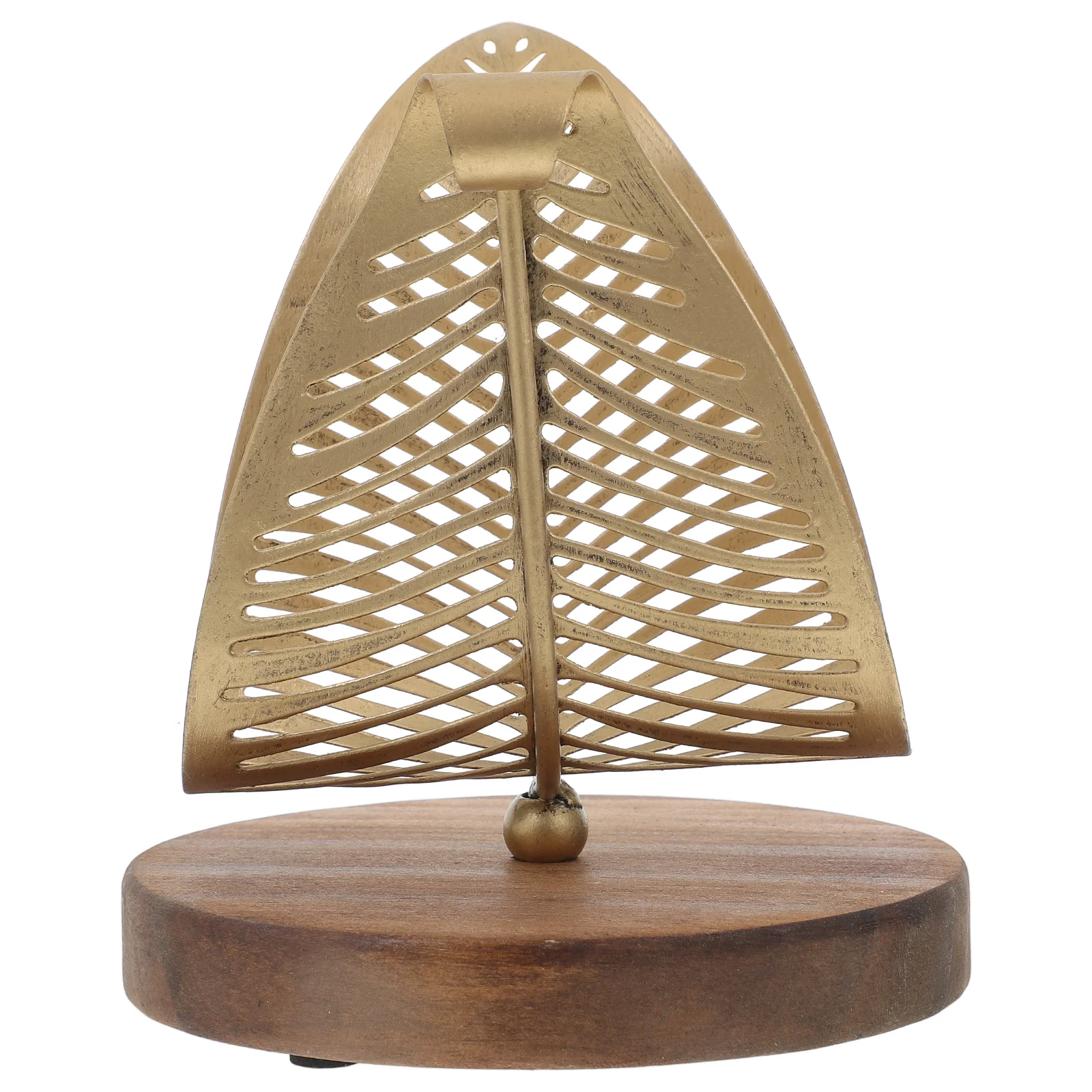 

Metal Napkin Rack Golden Leaf Design Home Hotel Practical Easy Clean Desktop Paper Towel Holder Farmhouse Storage