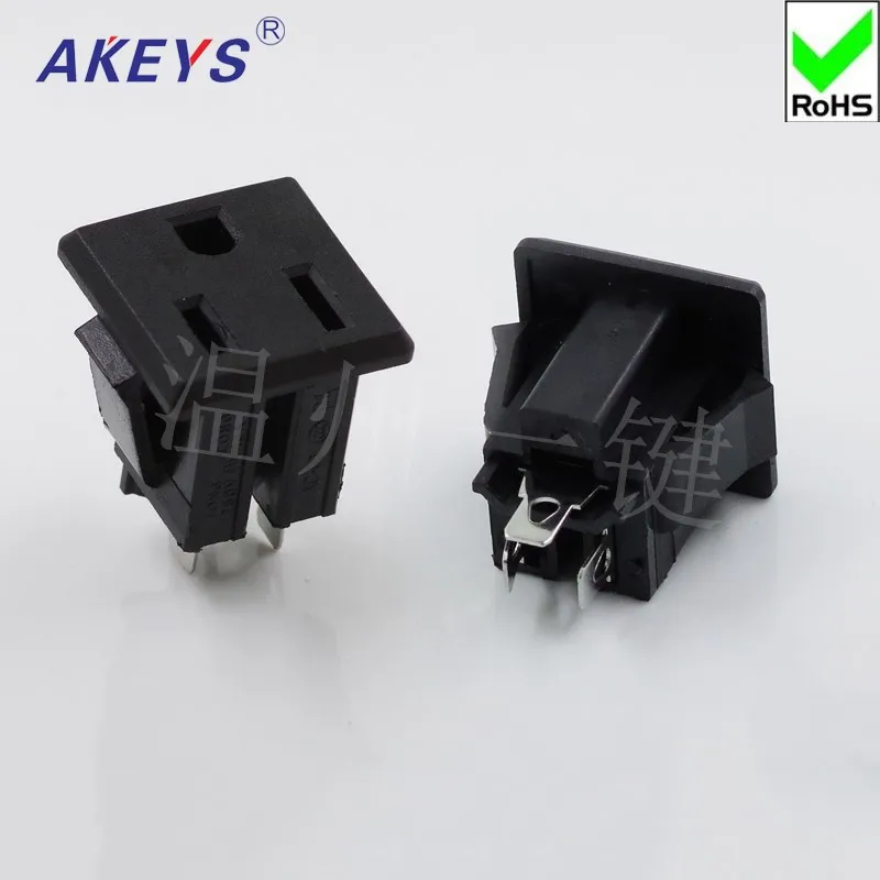 10 PCS AC-08 power socket industrial equipment universal US standard connection card socket 3-foot three-hole power socket