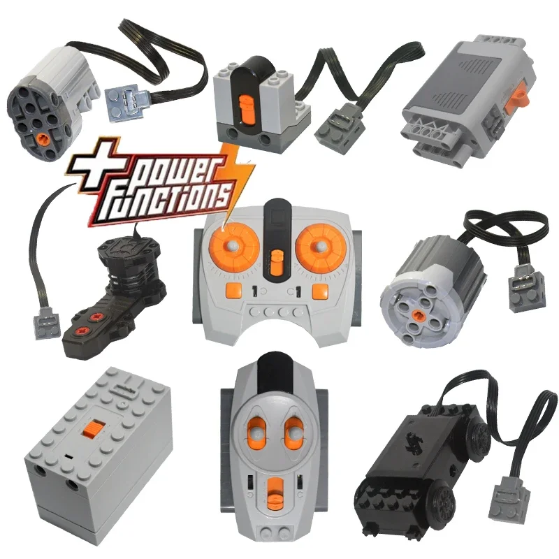 Technical Motor,Power Functions,Parts,Infrared Speed,APP Remote Control,Battery Box,Servo,Lights,Receiver,PF Car Building Blocks