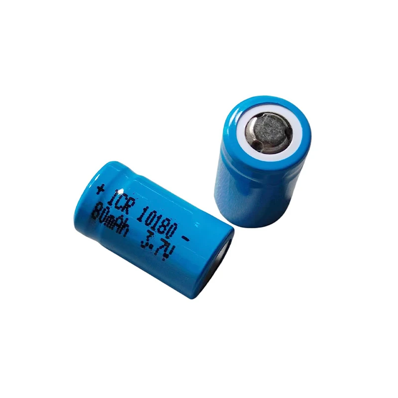 100% New 3.7V High Quality 10180 Rechargeable Li-ion Battery 80mAh For Mini UC02 LED Flashlight Torch And Speaker