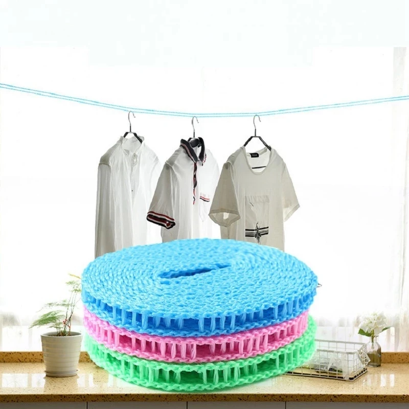 3/5 M Barrier Clothesline Non-Slip Clothesline Windproof Clothesline Clothesline Quilt Airing Rope Outdoor Travel Household