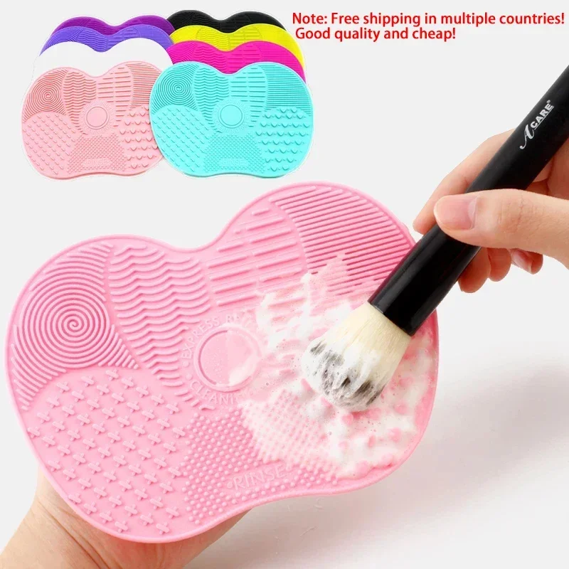 1PC Silicone pennello per trucco detergente Pad Make Up spazzola per il lavaggio tappetino per la pulizia del Gel fondotinta pennello per il trucco strumento per la pulizia della tavola