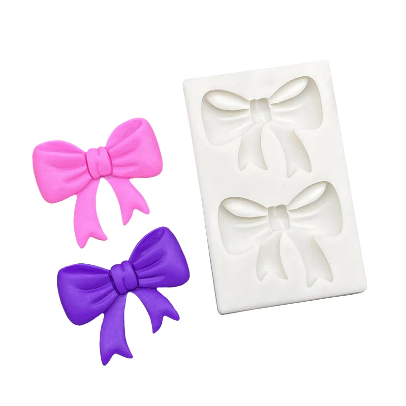 Bows Silicone Sugarcraft Mold Resin Tools Cupcake Baking Mould Fondant Cake Decorating Tools