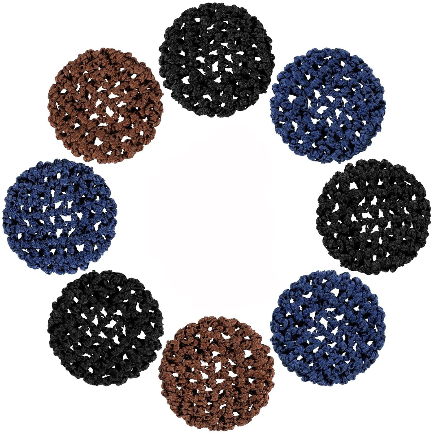 

New Women Bun Cover Fashion Hair Net Ballet Dance Skating Crochet Girls Hair Accessories Elastic Candy Color Hair Bands Headwear