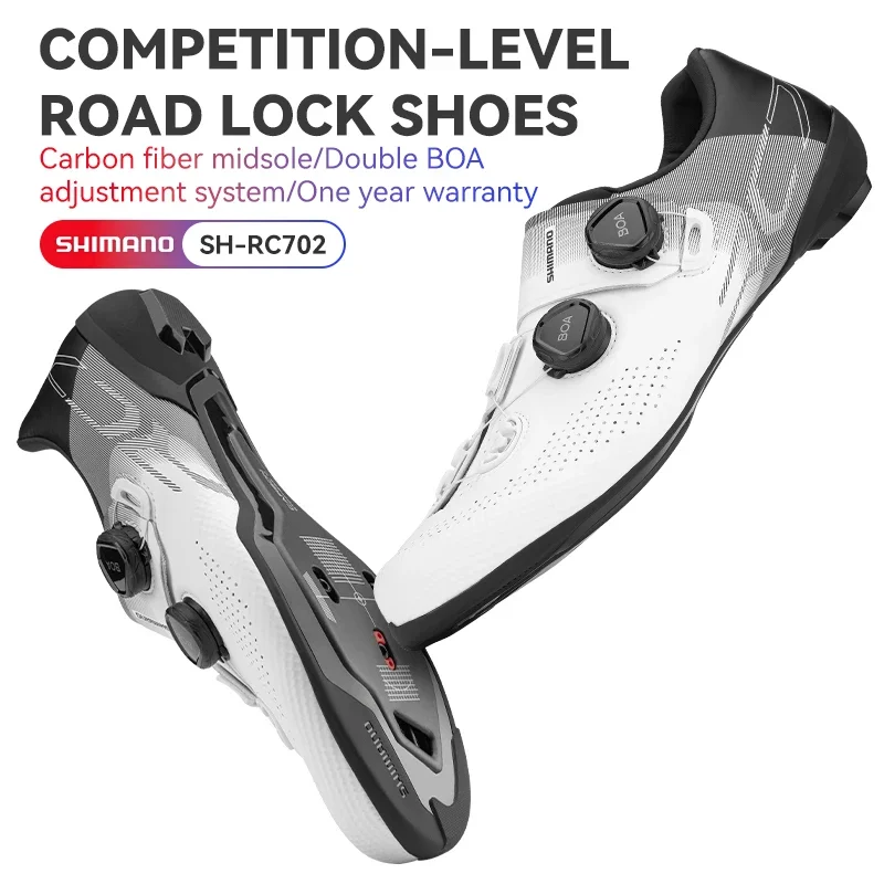 SHIMANO RC702 Road Bike Lock Shoes Shimano SH-RC702 Road Race Lightweight Cycling Shoes BOA System Bicycle Lock Shoes