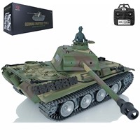 HENG LONG Panzer 1/16 RTR RC Tank 3879 7.0 Customized Panther G Metal Tracks Wheels Toucan Remote Control Toys for Boys TH17491