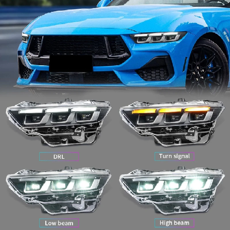 Suitable for  FORD 2024 Mustang  Mustang Generation 7th  Headlight OE Model PR3B-13006-AJ