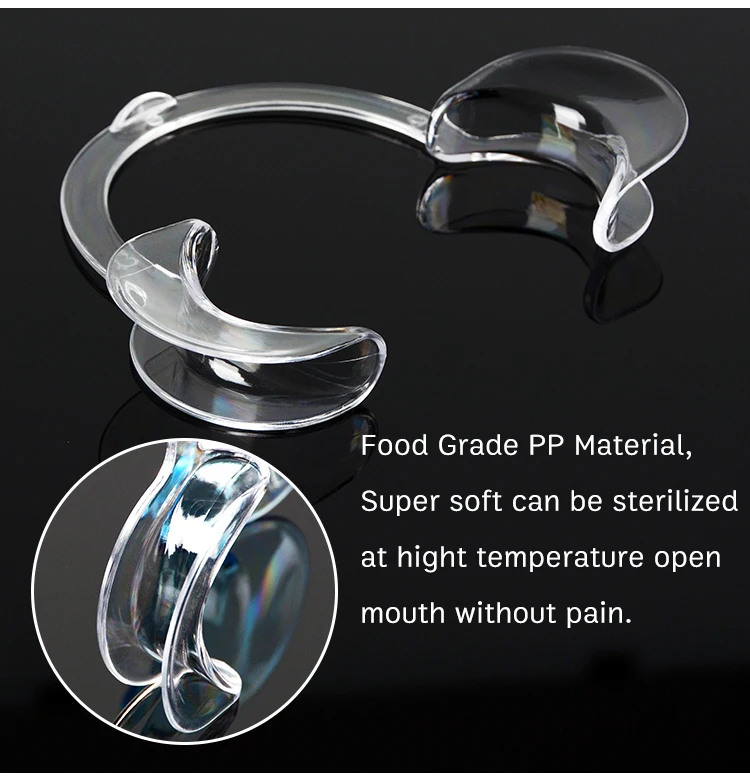 10Pcs/Lot Mouth Opener Mouth Spreader Lip Shape Opener C-shape Cheek Retractor Teeth Whitening  Dentist Orthodontic Tool