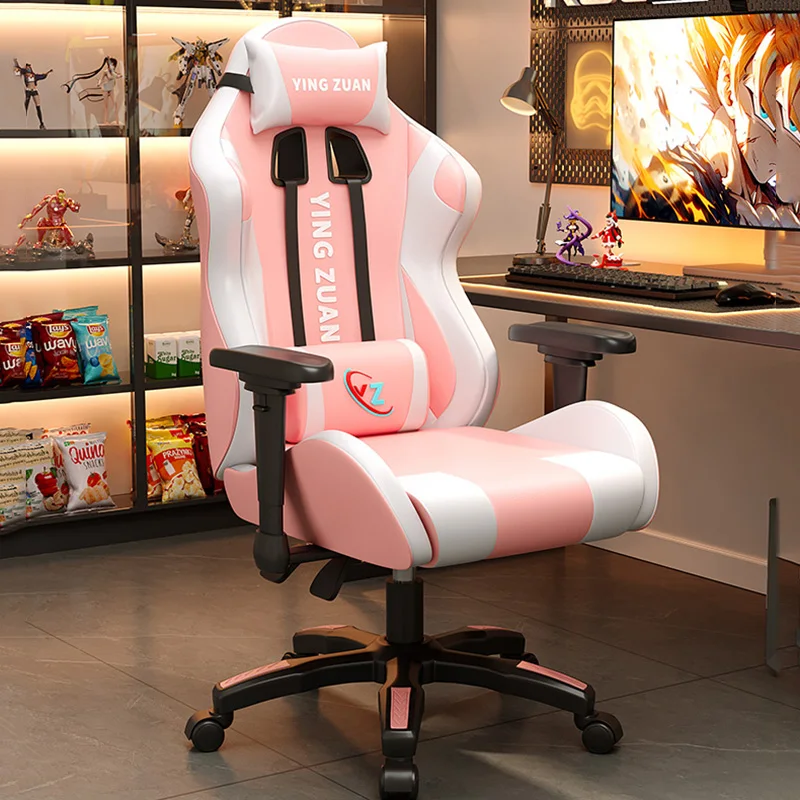 Fußstütze Rückenlehne Bürostuhl Playseat Leder Ergonomischer moderner Bürostuhl Computerarm Lesen Silla Oficina Wohnmöbel