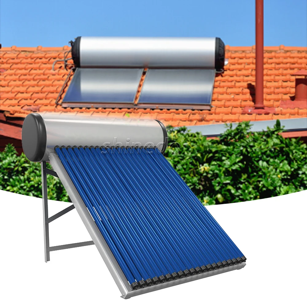 100L-300L Compact Pressurized/ Non-Pressurized Solar Water Heater System Flat Panel/ Vacuum Tube For Home Hotel Or Commercial