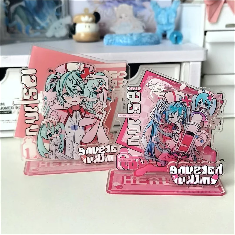Hatsune Miku Standing Sign Figure Model Anime Acrylic Toys Cartoon Stand Models Desktop Ornaments Decoration Fan Collection Gift