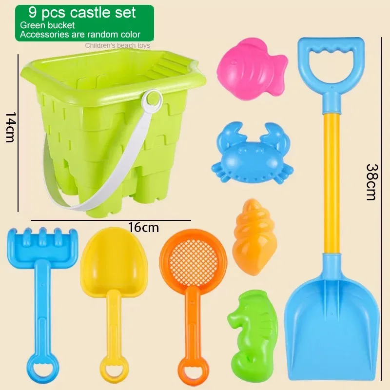 Ensemble d\'outils de sable de plage pour enfants, moule de sable de château, jouets d\'été pour bord de mer, jeu d\'eau, jouets de neige pour enfants,