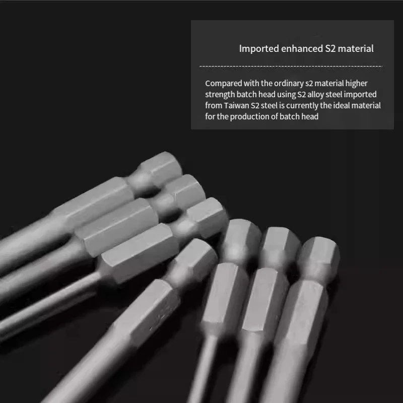 Electric Phillips Screwdriver Bit PH0 PH1 PH2 Strong Magnetic Batch Head 65mm/100mm Cross Screwdriver Bit Impact Driver