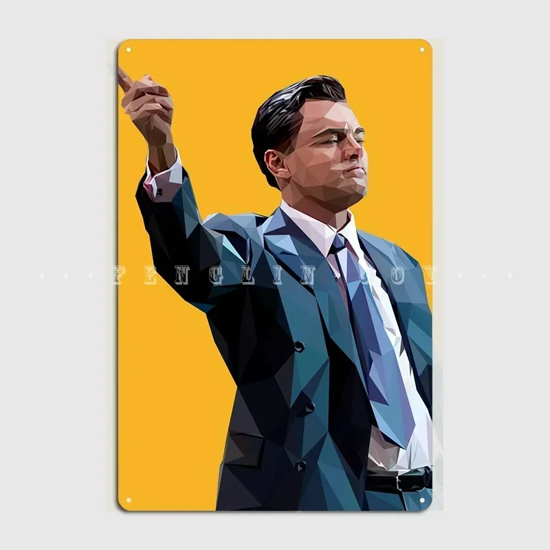 Póster de Jordan Belfort, placa de Metal, cine, cocina, crear placa de pared, cartel de estaño