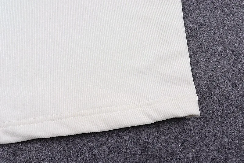Weißes Neckholder-Tanktop, sexy, rückenfrei, für Damen, Streetwear, 2023, ärmellos, geripptes Strickweste-Top, abgeschnitten, feminino – Detail 16