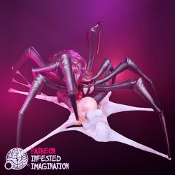 1/24 NWSF 3d Printing Model Kit Proportion GK WAIFU Crazy Spider Monster Resin Model Kit DIY Statue Unpainted Kit Toy