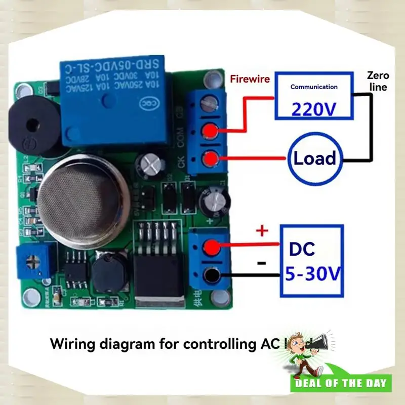 24-Stunden-Lieferung MQ-2 Gasleckdetektor Rauchsensormodul für Arduino mit Alarm Essential Safety Device für Home Industrial
