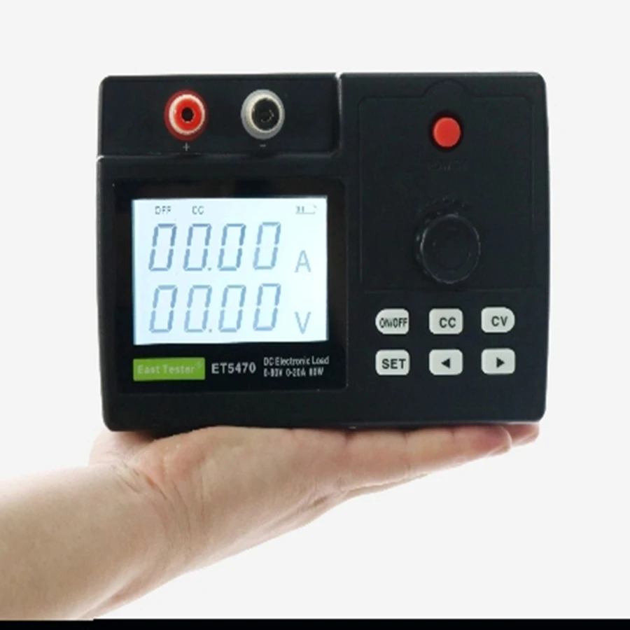 Portable DC electronic load ET5470 small handheld power testing instrument 80W/150W battery