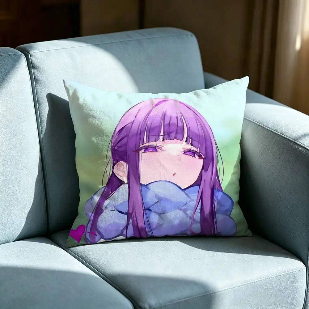 S Sousou no F Frieren Fern Double-sided printed pillow cover Solid color minimalist pillowcase, fits all bedroom styles