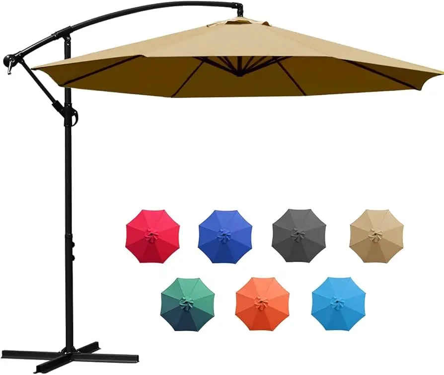 

Luxury Garden Outdoor Patio Umbrella Treasure Garden Parasol With Aluminum Frame Market Umbrellas and Bases Parts