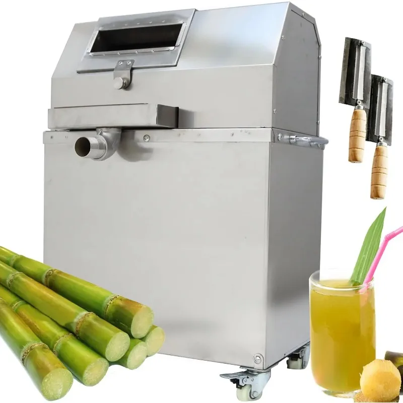 Electric Sugar Cane Ginger Press Juicer Sugarcane Extractor Squeezer 3 Rollers 1500W