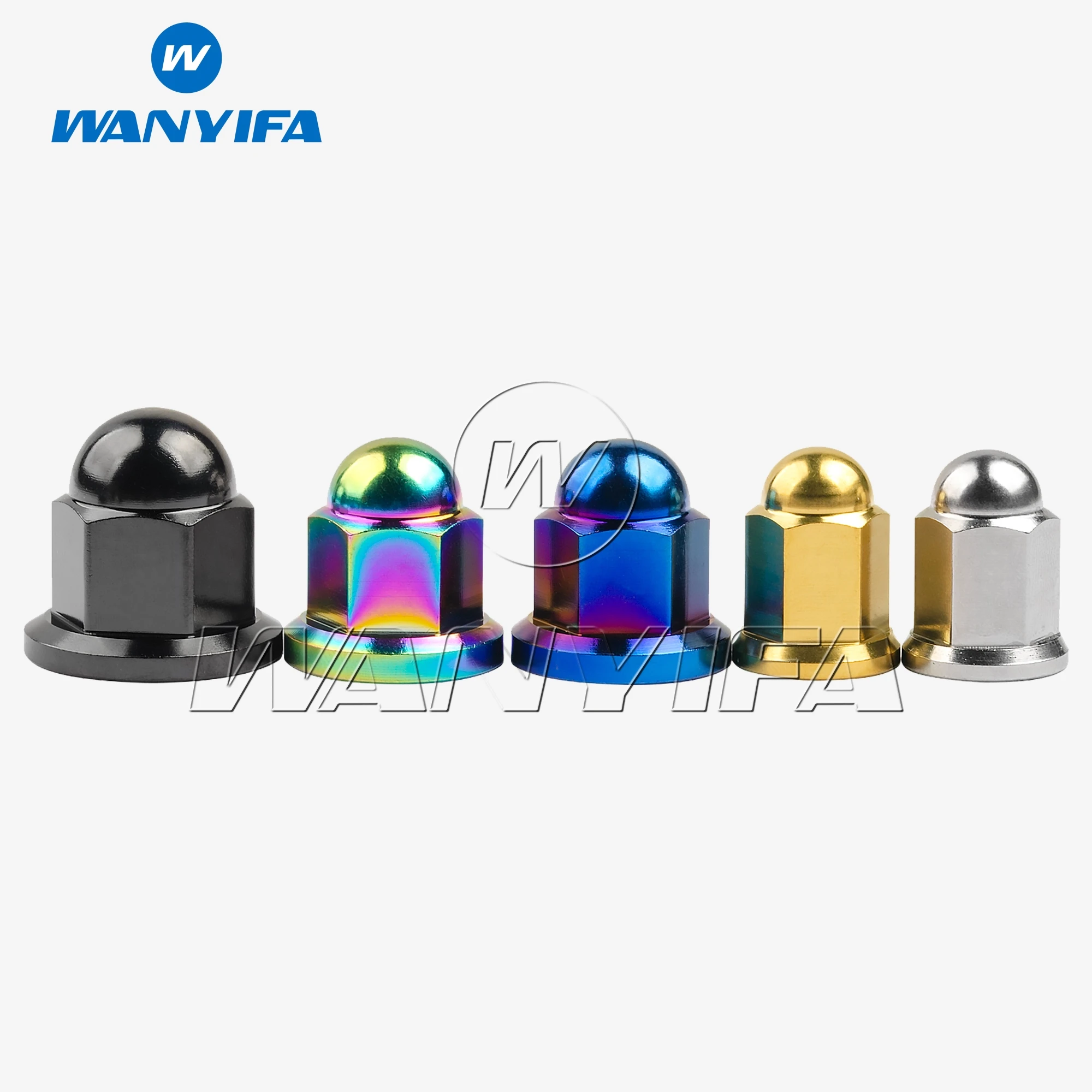 

Wanyifa Titanium Ti Nut M6\M8M10 Dome Head Flange Locking Nuts for Bicycle Motorcycle Car