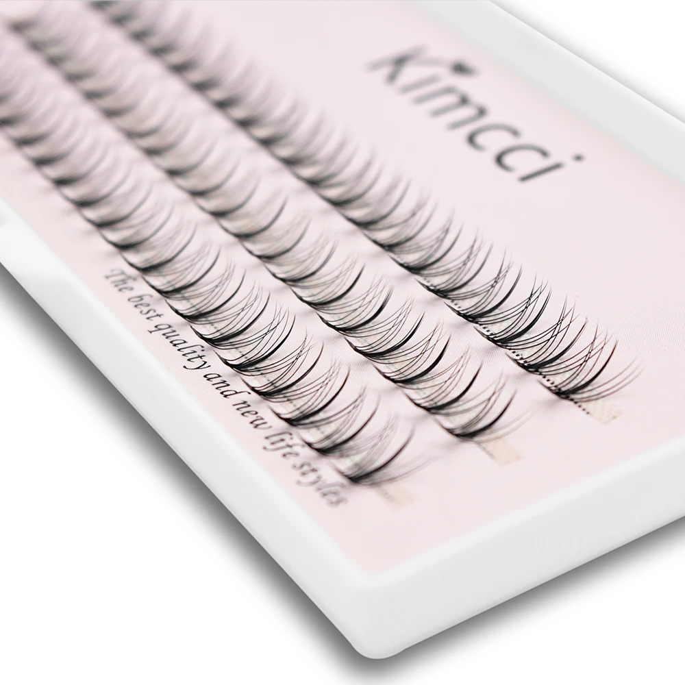 1 CASE Middle Dense Side False Individual Eyelashes Premade Volume Fan Lash 0.07mm Natural Soft Silk sandwich Eyelash Extension