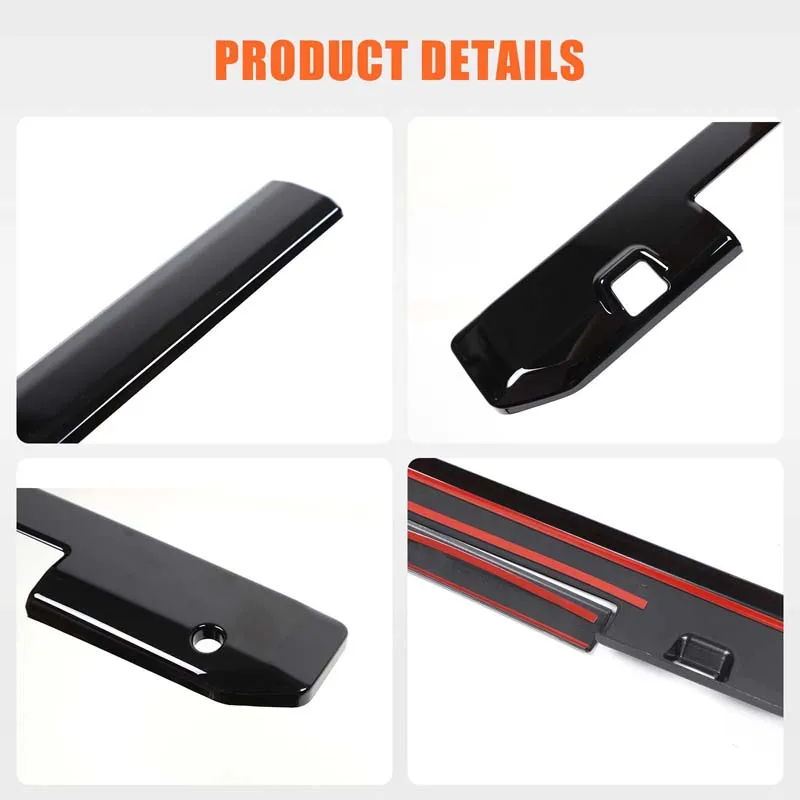For Mitsubishi Triton L200 2024-2026 ABS Car Rear Tailgate Handle Frame Cover Trim Decoration Sticker Auto External Accessories