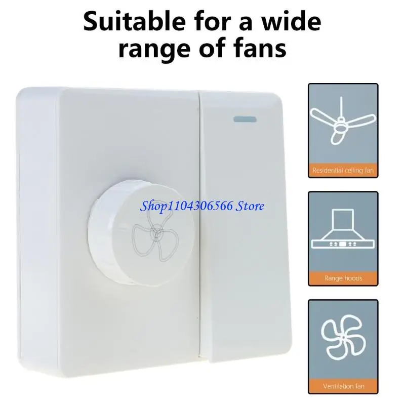 02DD Speed Controller Modern Wall Panel 86 Type Speed Adjuster for Ceiling Fan