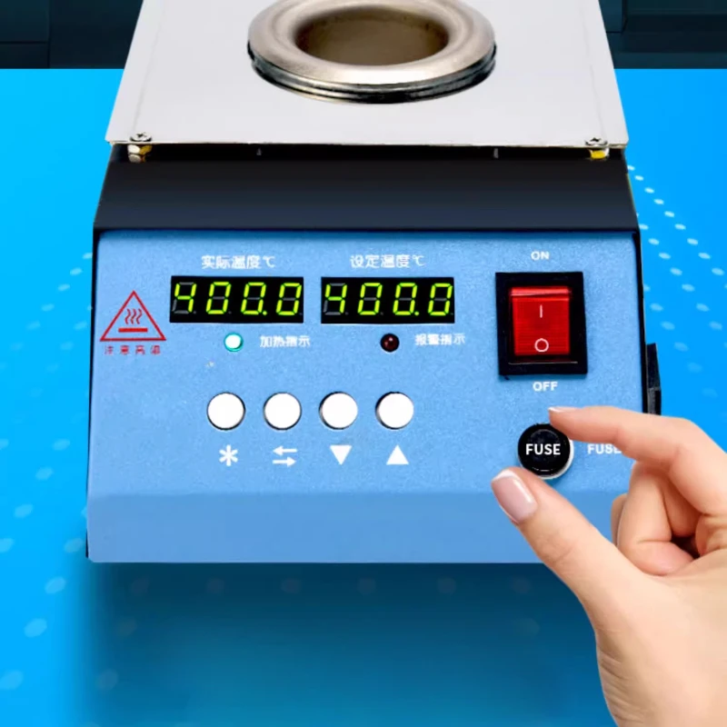 Pure Titanium Tin Melting Pot Adjustable Temperature Desktop