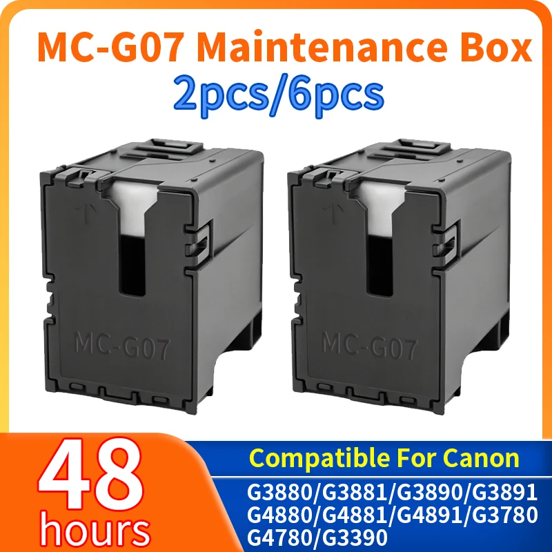 2X~6X MC-G07 Maintenance Cartrige for CANON G3290 G3390 G3480 G3590 G3780 G3880 G3881 G3890 G3891 G4280 G4780 G4880 G4881 G4891