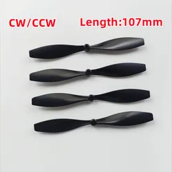 4PCS 107mm Blade Propeller Prop Blade CW+CCW Fit Shaft Diameter 2mm Fr RC Toy Plane Model