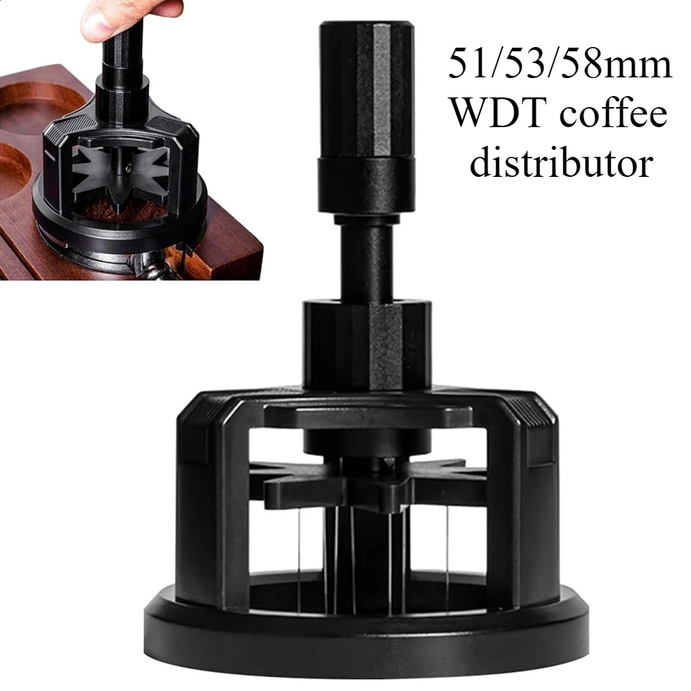 51/53/58 مللي متر الروتاري WDT محرك الاسبريسو أداة توزيع موزع القهوة إبرة المغناطيسي عدم الانزلاق أداة توزيع الاسبريسو #1