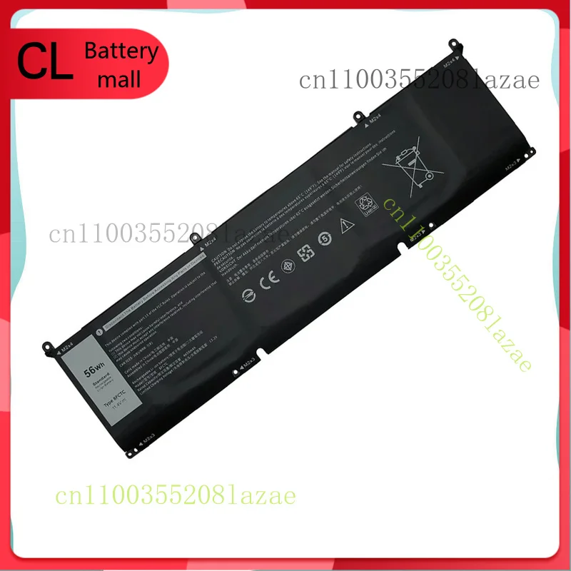 

NEW For Dell 56Wh 8FCTC Laptop Battery for XPS 15 9500 P8P1P DVG8M Series
