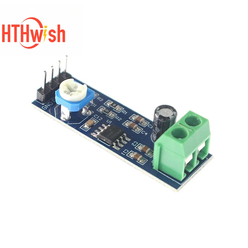 LM386 модуль усилителя мощности звука 5 В-12 В постоянного тока, плата усилителя с 200-кратным усилением, моноусилитель мощности для динамика «сделай сам», Arduino, гитары