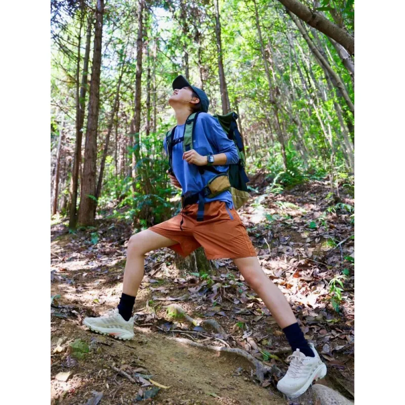 Unisex Outdoor Quick Dry Water Repellent Shorts Men Women Athletic Sportswear Breathable Hiking Running Beach Casual Loose Fit