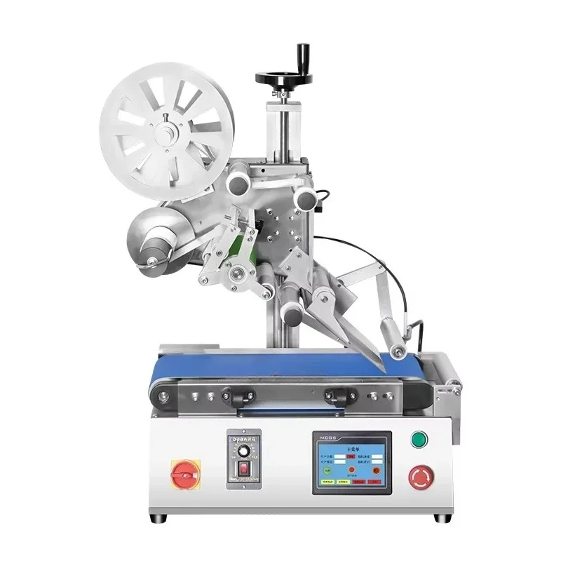 

Автоматическая этикетировочная машина для плоских бутылок с сенсорным управлением, настольный аппликатор этикеток для упаковки плоских и круглых бутылок