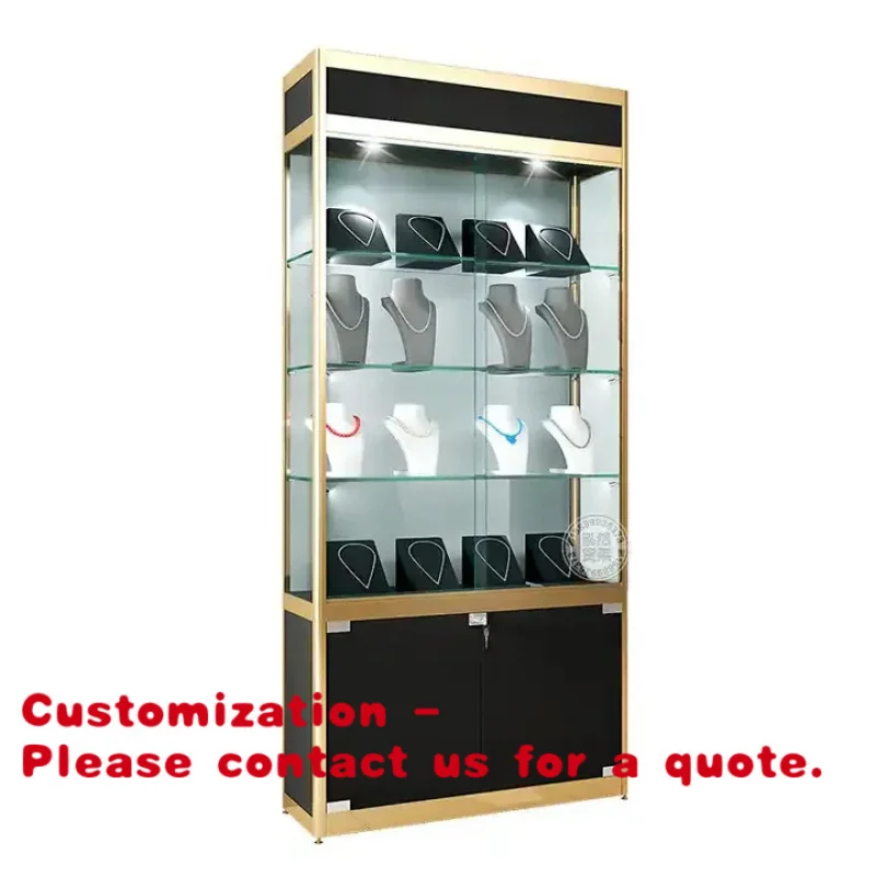 

Customize.Phone Mobile Shop Showcase Tempering Glass Display Cabinet With Lock Commercial Glass Cabinet Jewelry DisplayShow