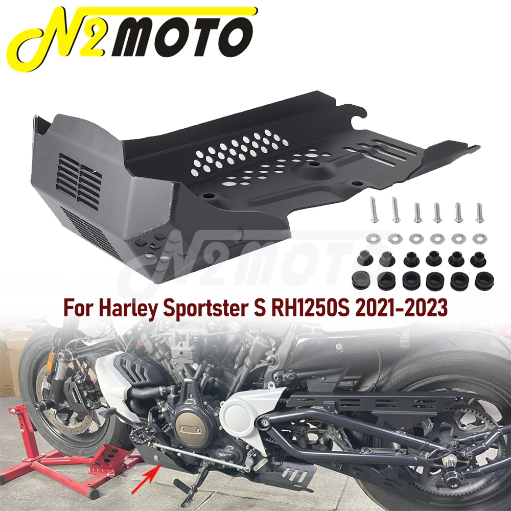 Engine Guard Skid Plate Motorcycle Belly Pan Bash Plate For Harley Sportster S RH1250S 21-23 Accessories Chassis Protector Cover