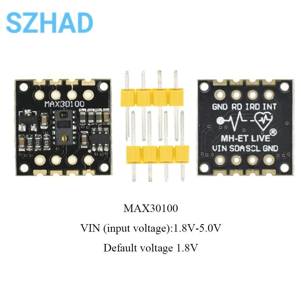 MAX30100 MAX30102 Heart Rate Sensor Module Puls Detection Blood Oxygen Concentration For Arduino 1.8V 3.3V 5V Ultra-Low Power