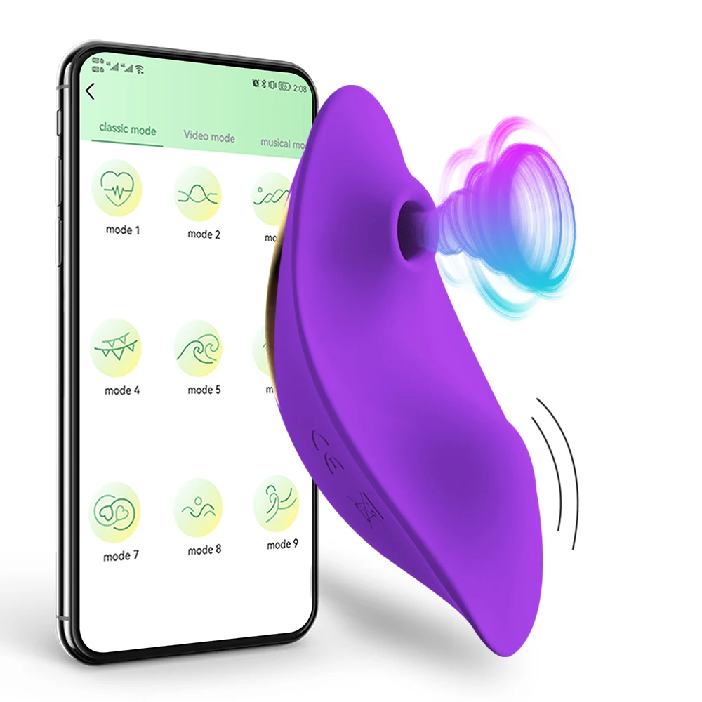 APP Sucking Vibrator for Women Female Wearable Clit Sucker Clitoris Stimulator 2 in 1 Sex Toy for Women 's Panties Adult Goods image 5