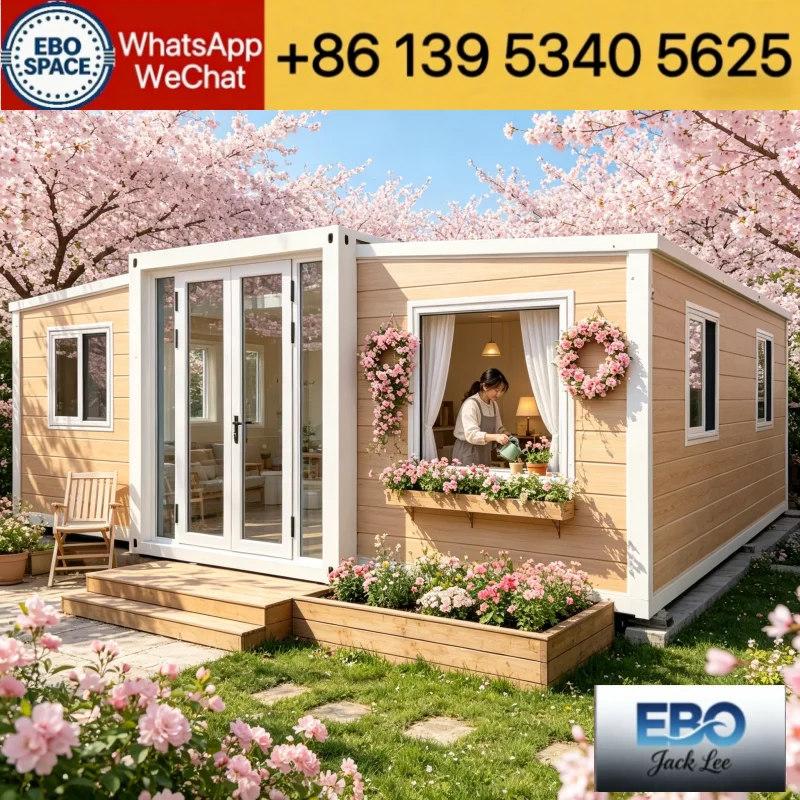 Factory direct 20ft tiny villa cabin, forest cabin, MMC custom waterproof expandable Capsule Room