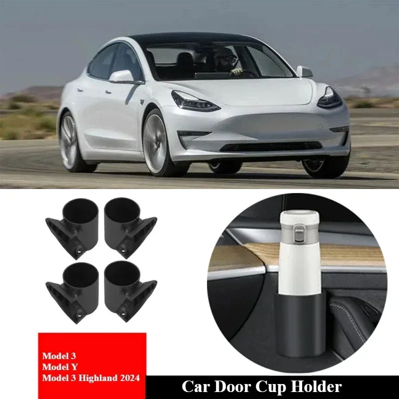 

2/4 шт./набор, автомобильный держатель для стакана Tesla Model 3 Y Model 3 Highland 2024
